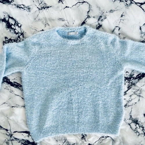 Wool sweater babyblue excellent condition, size XS