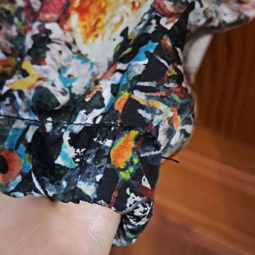 ZARA Trafaluc floral print jogger pants, size medium