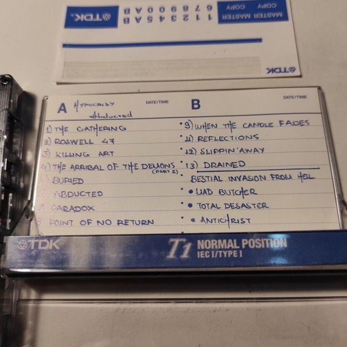 Hypocrisy + Destruction cassette used, metal