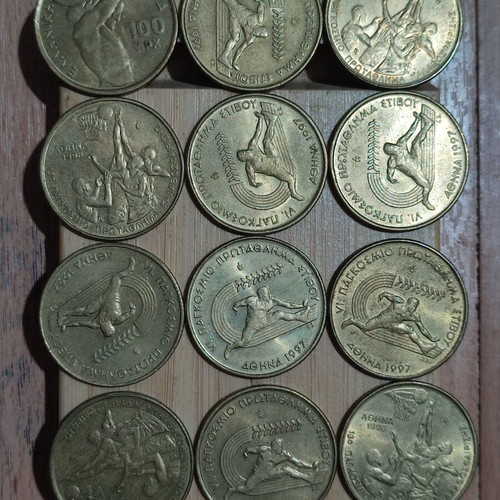 Olympic Games Coins 1994-99 used, incomplete set