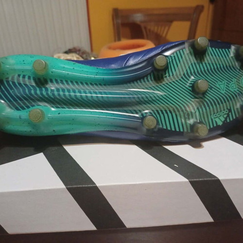 Adidas Football Shoes Like New Size 42 1/2 Blue Green