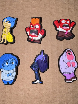 Disney Inside Out Crocs charms, set of 6