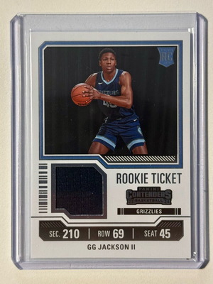 Panini Contenders Rookie Ticket Swatches Card 2023-24 GG Jackson new