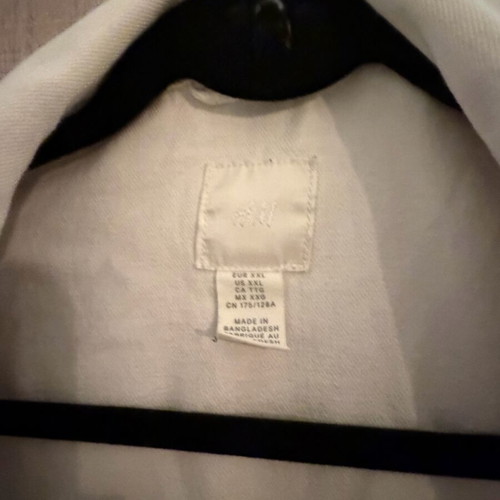 H&M white denim jacket like new