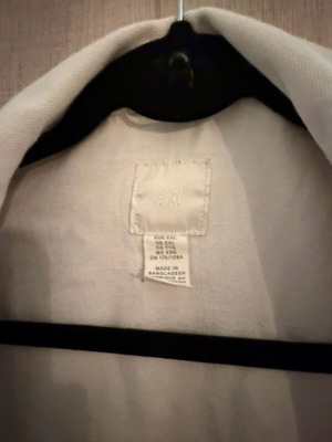 H&M white denim jacket like new