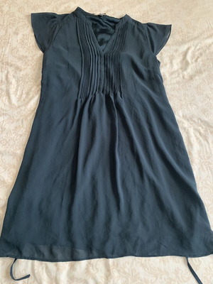H&M dark blue petrol green dress, size 44 XL