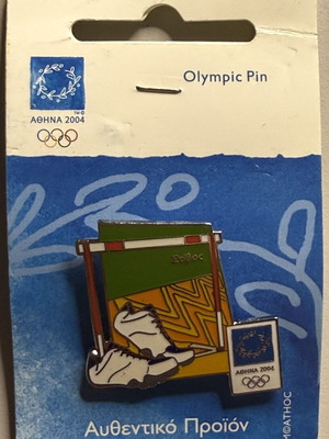 Athens 2004 Olympic Pin Track and Field Hurdles Limited Edition new