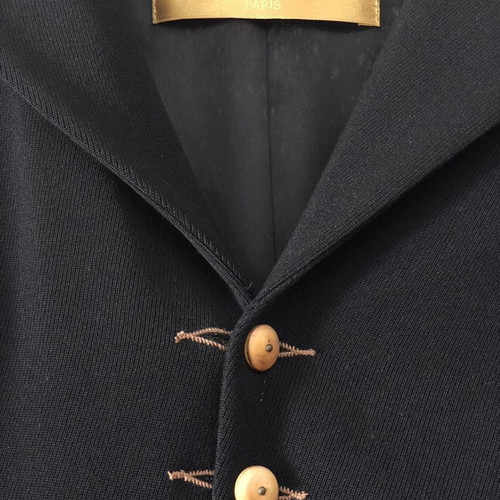 Plein Sud jacket used, size M, black with wooden buttons