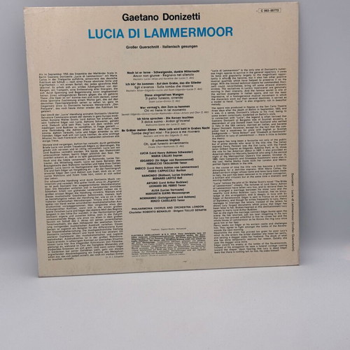 Lucia Di Lammermoor record used with Maria Callas and Gaetano Donizetti