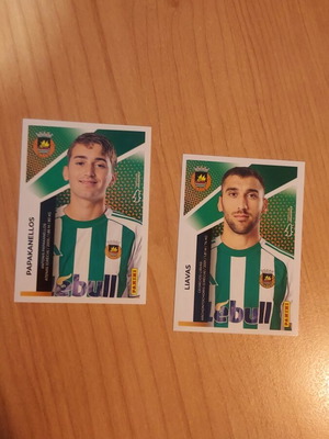 Papakanelos and Liavas Rio Ave Panini stickers