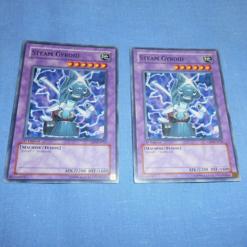 Yu Gi Oh Steam Gyroid 2 κάρτες μεταχειρισμένες