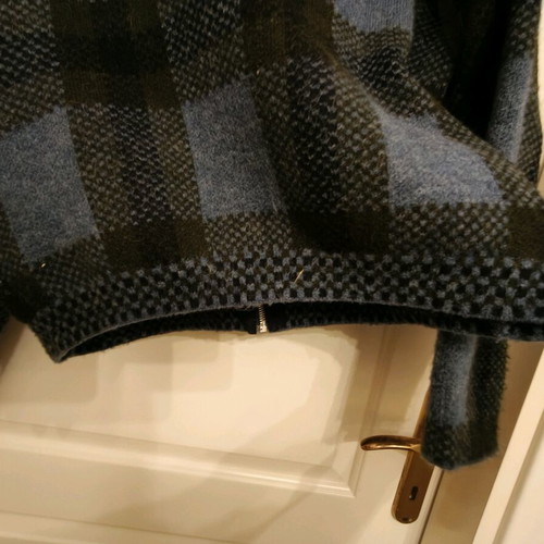Zara Checked Knit Bomber Jacket like new, knitted checked cardigan