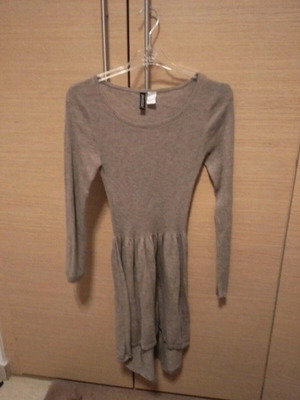 Dividend by H&M asymmetrical dress new, beige, size S
