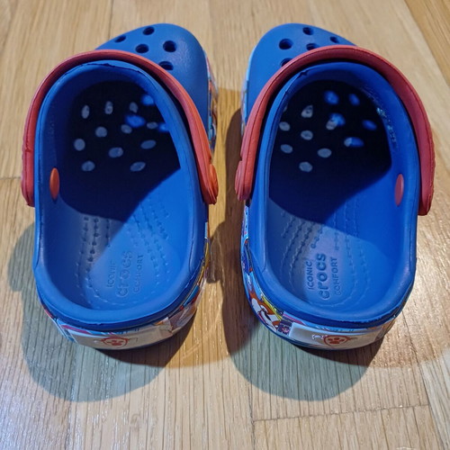 Crocs Clogs Paw Patrol Like New Size 20-21 Blue Multicolor