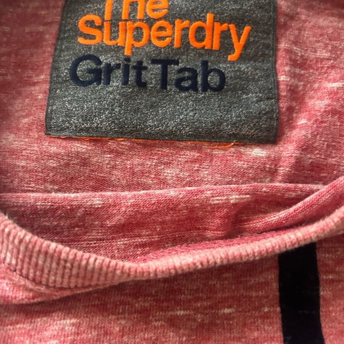Superdry t-shirt like new, unisex, size S, pink