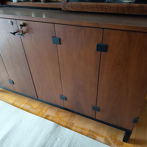Mid Century Buffet with Glass Showcase teak wood like new