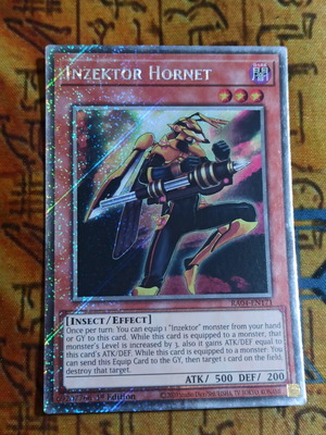 Inzektor Hornet Platinum Secret Rare κάρτα Yu-Gi-Oh! σαν καινούργιο