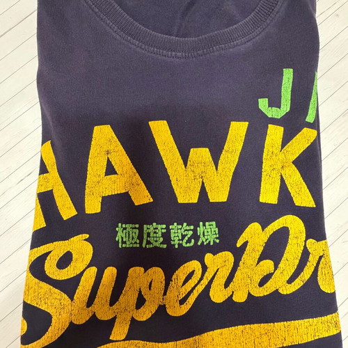 Superdry Tshirt blue like new, size M/L