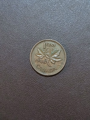 Canada 1 Cent Coin 1945