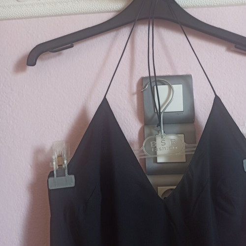 Sisley women's dress black small like new, open back