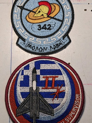 Military embroidered patches like new