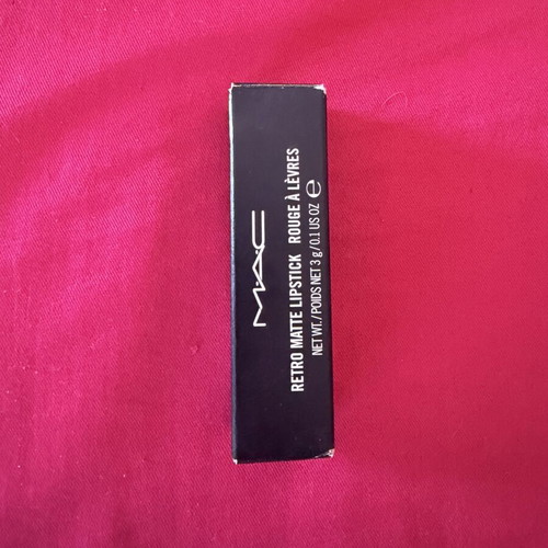 Mac Retro Matte Lipstick used, shade All Fired Up