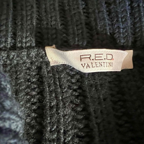 Red Valentino knitted wool cardigan like new, blue