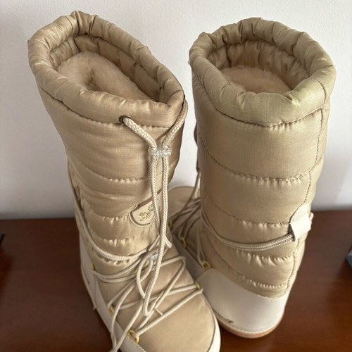 Rucanor Vintage 90s Après-Ski Winter Boots like new Champagne Gold