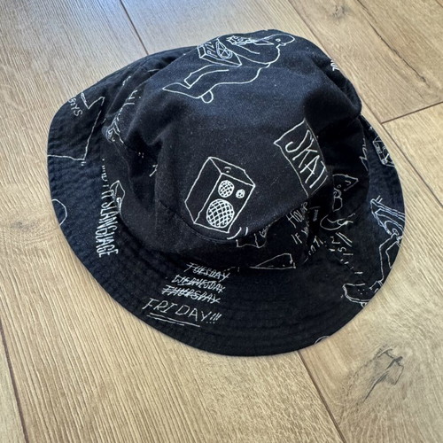 Divided by H&M Mens Bucket Hat used, black, size M