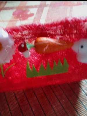 Easter decorative basket red like new