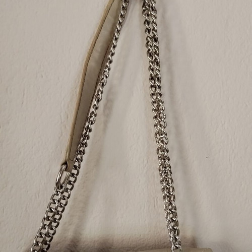 Parfois shoulder bag like new, beige nude with chain strap