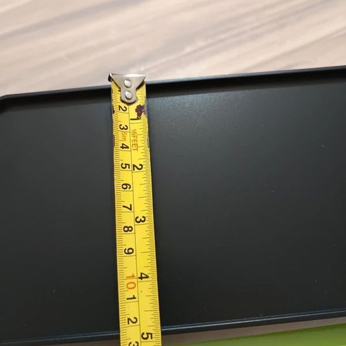 Adjustable Top Shelf for TV Screen new, black plastic