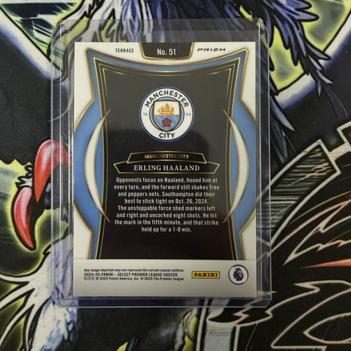 Erling Haaland Pink Cracked Ice Panini Select EPL card