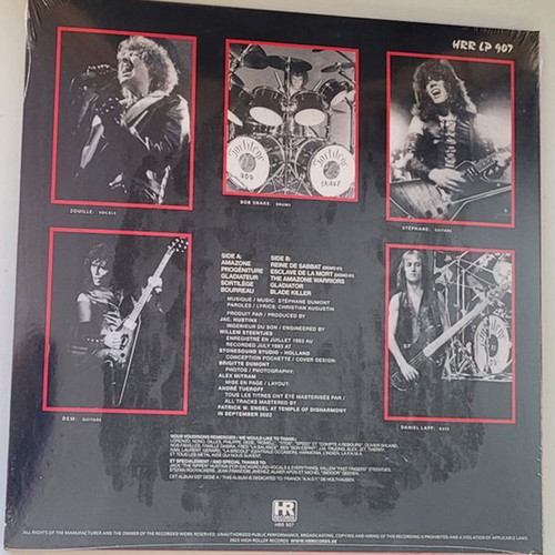 Sortilege vinyl LP like new, 2023 reissue, magenta/white splatter
