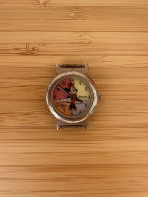 Vintage Disney Minnie Mouse Raky Quartz Watch used