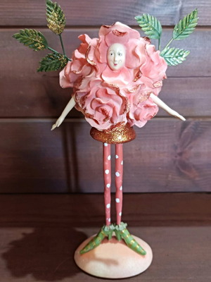 Porcelain flower candlestick new