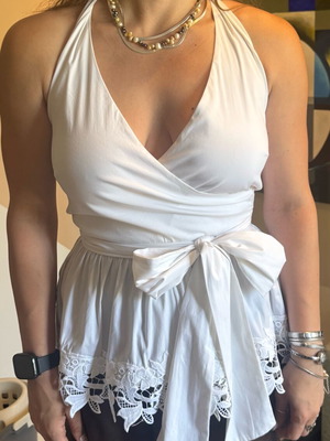 Zini blouse like new, white, size M