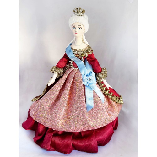 Vintage Russian porcelain doll Catherine the Great like new