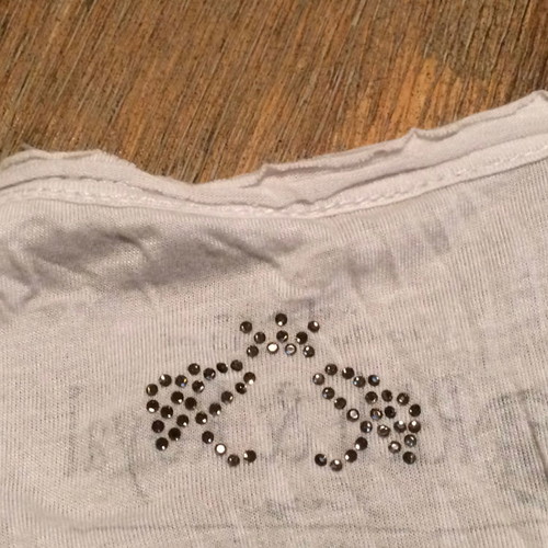 *NEW* RICH & ROYAL RHINESTONE SLEEVED TOP - L