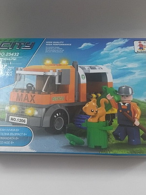 City Building Blocks Garbage Truck New