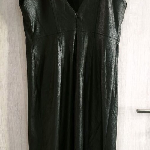 Nadia Rapti Wild Flower Midi Dress black, new, size large