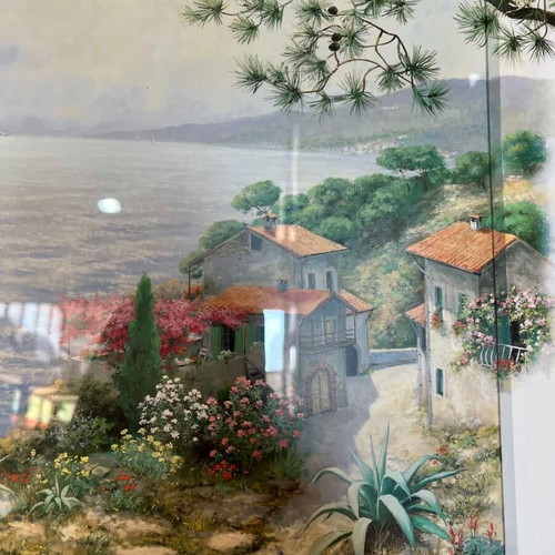 The Bay art print signed by Peter Motz used 56x66