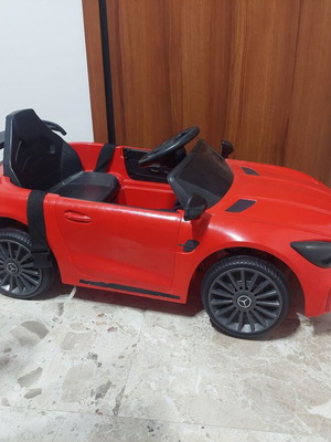 Mercedes AMG GTR children's ride-on car used, red for 3+ years