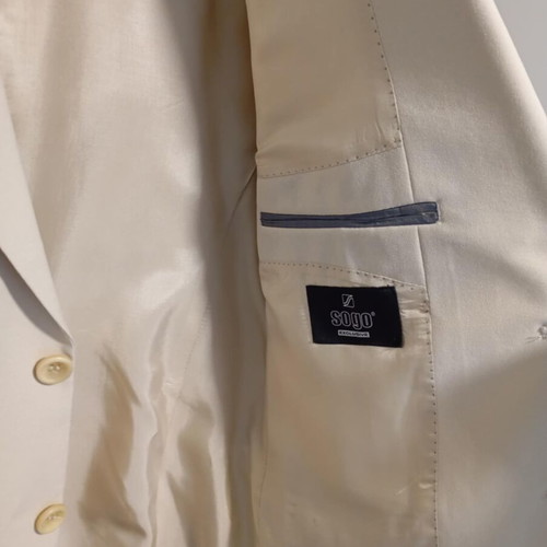 Sogo suit new, men's beige, size large