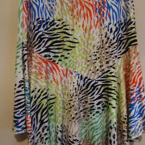 Celestino summer skirt colorful, new, asymmetric with flare