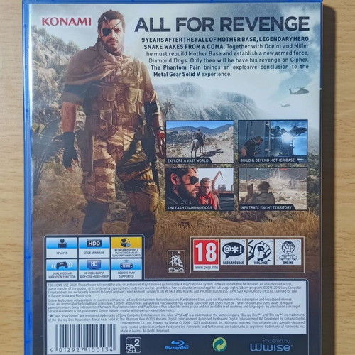 Metal Gear Solid V PS4 used