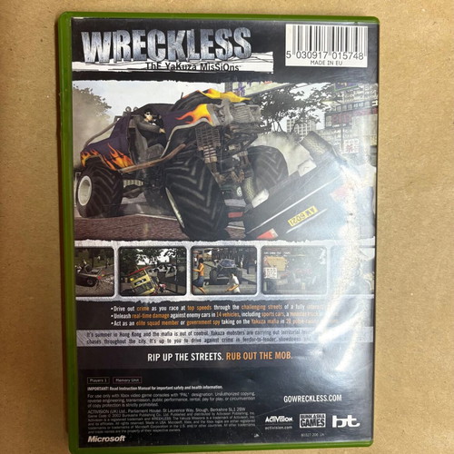 Wreckless The Yakuza Missions Xbox game