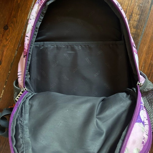 Polo school backpack like new, pink with designs and back support