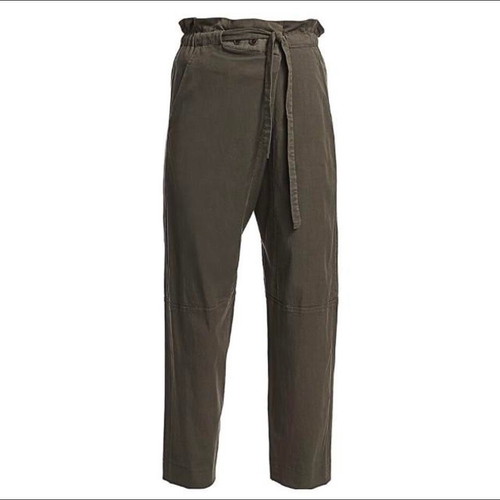 Paperbag military style khaki pants MUNTHE new