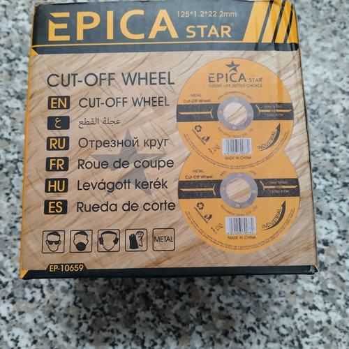 Metal cutting discs 125×1.2×22.2 set of 25 new